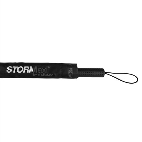 stormparaplu zwart grijs stormaxi