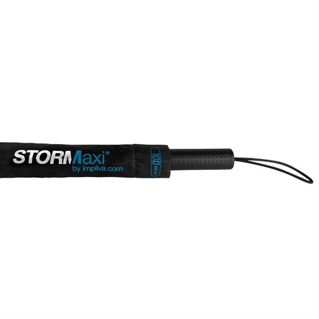 stormparaplu zwart blauw stormaxi