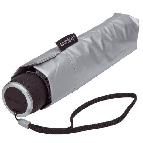 minimax opvouwbare paraplu windproof zilver zwart