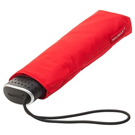 miniMAX platte vouwparaplu windproof paraplu felrood LGF-214-8026 voorkant