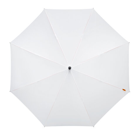 Falcone luxe windproof golfparaplu wit met haak gp-67-8111 bovenkant