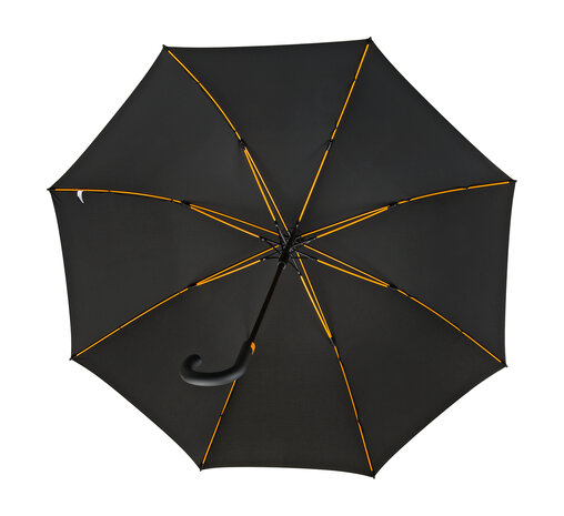 Falcone luxe windproof golfparaplu zwart met haak gp-67-8120 binnenkant paraplu frame baleinen