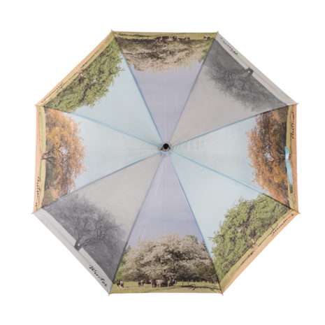 Esschert Design vier seizoenen paraplu met unieke natuurprint TP388 bovenkant