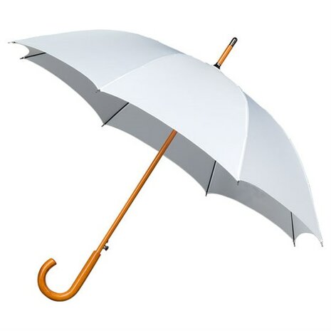 Falcone luxe windproof paraplu wit met haak