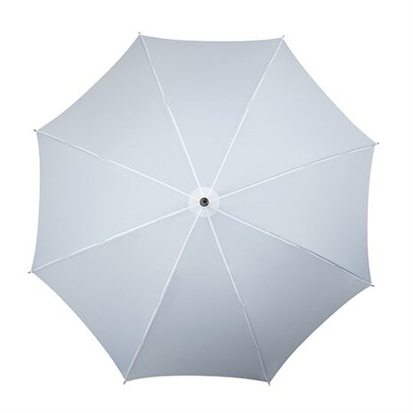 Falcone luxe windproof paraplu wit met haak bovenkant