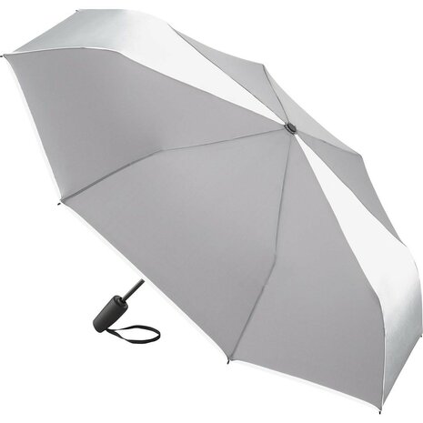 Fare ColorReflex 5477 opvouwbare mini-paraplu grijs voorkant met reflecterend doek