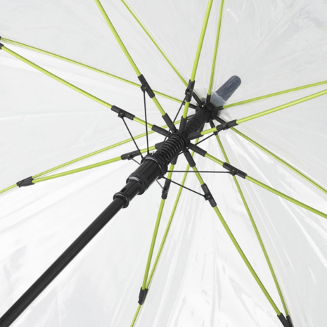 Fare Pure 2333 transparante XL paraplu groen 120 centimeter 