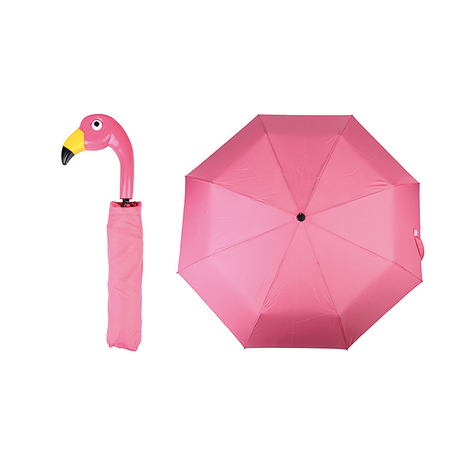 Opvouwbare paraplu flamingo van Esschert Design - roze