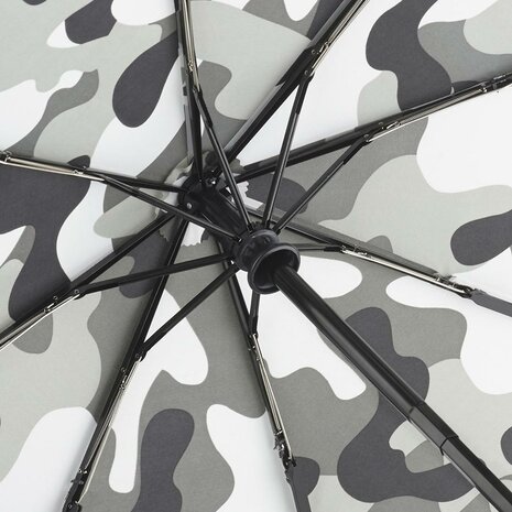 Fare Camouflage 5468 opvouwbare windproof zakparaplu grijs frame dichtbij