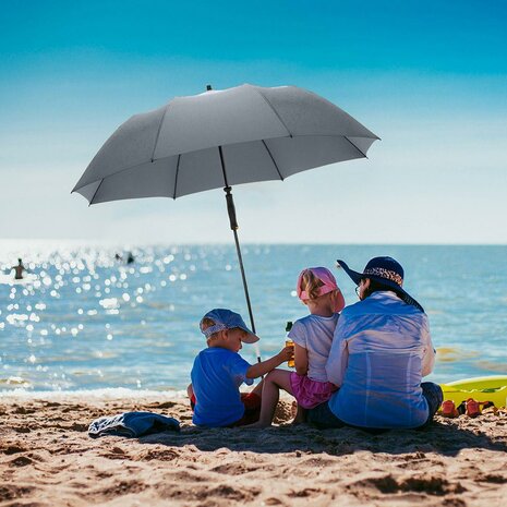 Fare Travelmate 6139 strandparasol en paraplu in één - grijs