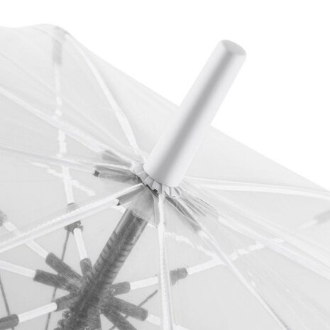 Fare Pure 7112 transparante paraplu met automatische opening wit