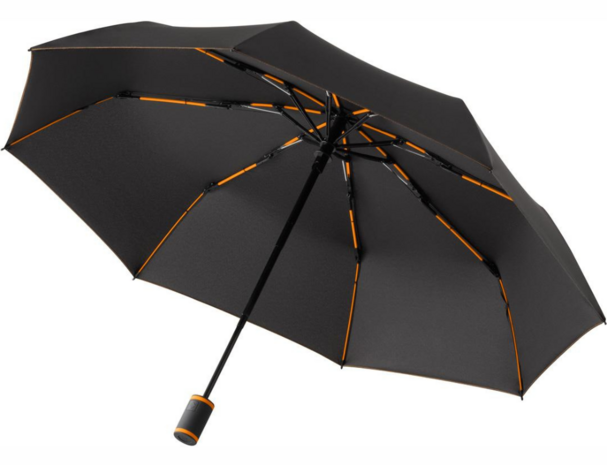Fare Mini Style 5484 zakparaplu zwart oranje