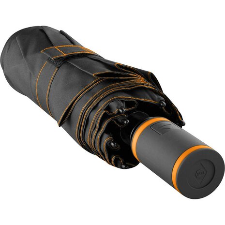 Fare Mini Style 5484 zakparaplu zwart oranje