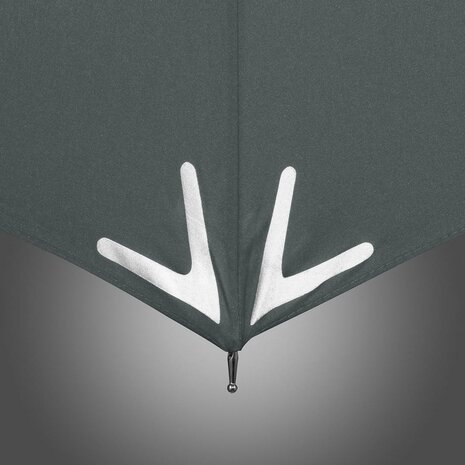 Fare Safebrella 7571 veilige paraplu met ledlamp en reflectoren grijs