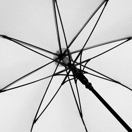 Fare Skylight 7749 windproof middelgrote paraplu met ledlamp wit