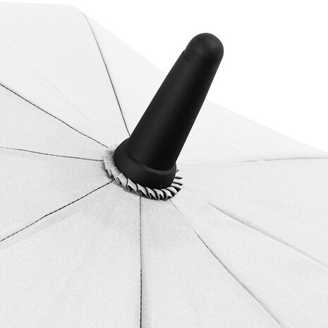 Fare Skylight 7749 windproof middelgrote paraplu met ledlamp wit