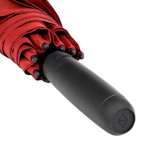 Fare Skylight 7749 windproof middelgrote paraplu met ledlamp rood
