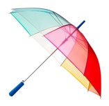 Falconetti doorzichtige regenboog paraplu - multicolour Falconetti doorzichtige regenboog paraplu - multicolour