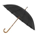 Falcone herenparaplu met haak en print - strepen Falcone herenparaplu met haak en print - strepen