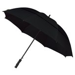 Falcone eco dubbellaagse windproof golfparaplu - zwart Falcone eco dubbellaagse windproof golfparaplu - zwart
