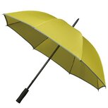 Golfparaplu geel inclusief reflecterende rand - Falcone Golfparaplu geel inclusief reflecterende rand - Falcone