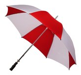Impliva golfparaplu - rood en wit Impliva golfparaplu - rood en wit
