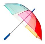 Falconetti doorzichtige regenboog paraplu - multicolour Falconetti doorzichtige regenboog paraplu - multicolour