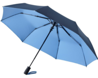 Fare Doubleface 5529 opvouwbare paraplu marineblauw lichtblauw Fare Doubleface 5529 opvouwbare paraplu marineblauw lichtblauw