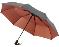 Fare Doubleface 5529 opvouwbare paraplu zwart koper Fare Doubleface 5529 opvouwbare paraplu zwart koper