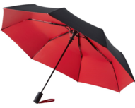 Fare Doubleface 5529 opvouwbare paraplu zwart rood Fare Doubleface 5529 opvouwbare paraplu zwart rood