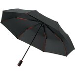Fare Mini Style 5084 zakparaplu met handopening zwart rood Fare Mini Style 5084 zakparaplu met handopening zwart rood