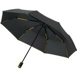 Fare Mini Style 5084 zakparaplu met handopening zwart geel Fare Mini Style 5084 zakparaplu met handopening zwart geel