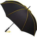 Fare Seam 4399 luxe windproof golfparaplu 115 cm zwart geel Fare Seam 4399 luxe windproof golfparaplu 115 cm zwart geel