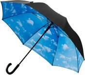Falcone grote windproof paraplu met wolkendesign blauw Falcone grote windproof paraplu met wolkendesign blauw