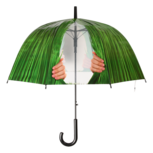 Esschert Design kiekeboe kinderparaplu met kijkgat groen Esschert Design kiekeboe kinderparaplu met kijkgat groen