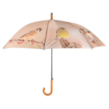 Esschert Design wintervogels paraplu lichtbruin Esschert Design wintervogels paraplu lichtbruin