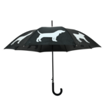 Esschert Design honden paraplu reflecterend zwart Esschert Design honden paraplu reflecterend zwart