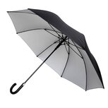 Falcone luxe windproof automatische golfparaplu 120 centimeter black and silver Falcone luxe windproof automatische golfparaplu 120 centimeter black and silver