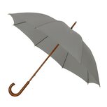 Eco bamboe paraplu windproof grijs met haak Eco bamboe paraplu windproof grijs met haak