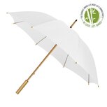 Eco bamboe paraplu windproof wit Eco bamboe paraplu windproof wit